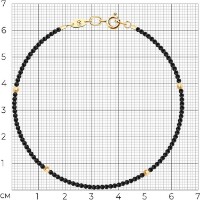 Brățară din aur cu spinel Diamant 750499 s.17 0,53g imaginea #7 — magazin online Desire.md