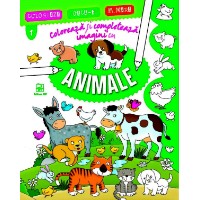 Книга Coloreaza si completeaza imagini cu animale (9789975003711)