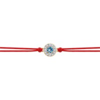 Brățară pe ață din aur cu topaz și zirconii Diamant 750702 s.16\20 0,63g imaginea #4 — magazin online Desire.md