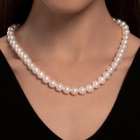 Colier din aur cu perle Diamant 797089 s.50 0,52g imaginea #5 — magazin online Desire.md