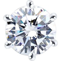 Подвеска из белого золота с алмазом Diamant 9030009-5  0,87g