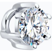 Подвеска из белого золота с алмазом Diamant 9030009-5  0,87g фото №3 — интернет-магазин Desire.md