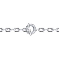 Brățară din argint cu zirconii Diamant 94051612 s.19 10,83g imaginea #2 — magazin online Desire.md