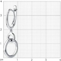 Cercel din argint Diamant 94170082 2,37g imaginea #2 — magazin online Desire.md