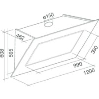 Hota Falmec Quasar 120 Black Glass (CQPN20.E0P2#ZZZN491F) imaginea #3 — magazin online Desire.md