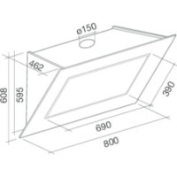 Hota Falmec Quasar 80 White Glass (CQPN80.E0P2#ZZZF491F) imaginea #4 — magazin online Desire.md