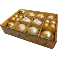 Set de jucării pentru Crăciun Christmas D6/D3 26pcs F2112 Gold imaginea #3 — magazin online Desire.md