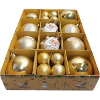 Set de jucării pentru Crăciun Christmas D6/D3 26pcs F2112 Gold