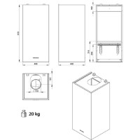 Вытяжка Falmec Mira Plus 40 Black (CMFN40.E10P2#EUN490F) фото №3 — интернет-магазин Desire.md