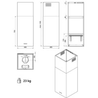 Вытяжка Falmec Mira Plus Telescopic 40 Inoc(CMFN40.E11P2#EUI490F) фото №3 — интернет-магазин Desire.md