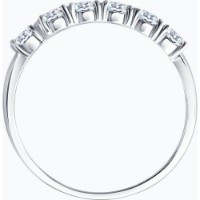 Inel din aur alb cu diamante Diamant 7010166 s.17 1,79g imaginea #3 — magazin online Desire.md
