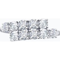 Inel din aur alb cu diamante Diamant 7010166 s.17 1,79g imaginea #4 — magazin online Desire.md