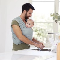 Sling pentru copii Premaman Lia Khaki (PPS3W5-CCC-UNQ) imaginea #2 — magazin online Desire.md