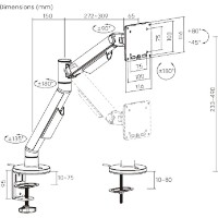 Кронштейн для монитора Lumi LDT119-C012LW фото №2 — интернет-магазин Desire.md