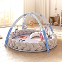 Covor educativ pentru copii Moni Moni Naya Blue 80x80x54cm imaginea #2 — magazin online Desire.md