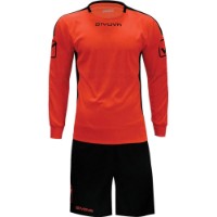 Детский спортивный костюм Givova Hyguana Orange Fluo/Black, s.2XS