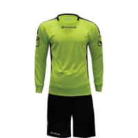 Детский спортивный костюм Givova Hyguana Yellow Fluo/Black, s.XS