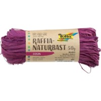 Rafie naturală Folia Raffia-Naturbast 50g Dark Pink (9021)