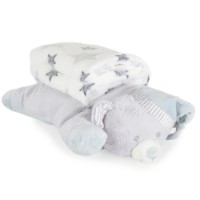 Jucărie-pătură Moni Sleepy Bear Grey 90x75