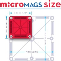 Set de construcție Magna-Tiles Micromags 26pcs (244026) imaginea #6 — magazin online Desire.md