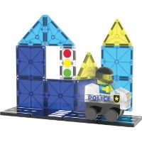 Set de construcție Magna-Tiles Police Patrol Set 20pcs (252020MT) imaginea #2 — magazin online Desire.md