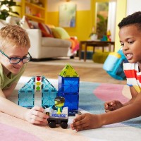 Set de construcție Magna-Tiles Police Patrol Set 20pcs (252020MT) imaginea #6 — magazin online Desire.md