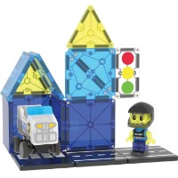 Set de construcție Magna-Tiles Police Patrol Set 20pcs (252020MT)