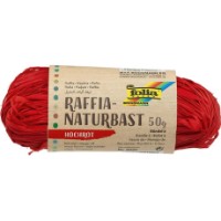 Натуральная рафия Folia Raffia-Naturbast 50g Red (9020)