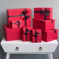 Набор коробок New World Bow Red 8pcs (T922-1)
