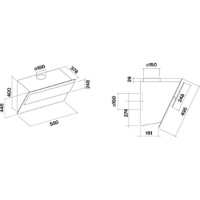 Hota Falmec Verso Easy 55 White (CVXN55.E2P2#ZZZF491F) imaginea #3 — magazin online Desire.md