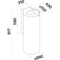 Hota Falmec Polar Evo 35 White (CPON90.E11P2#EUB490F) imaginea #3 — magazin online Desire.md