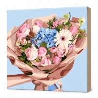 Tablou pe numere Art Gallery Premium Buchet de flori 20x20cm (BX3435)