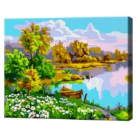 Tablou pe numere Art Gallery Premium Lacul în pădure 20x30cm (CX4451)