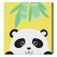 Tablou pe numere Art Gallery Premium Panda în junglă 20x20cm (BX3029)