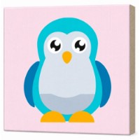 Tablou pe numere Art Gallery Premium Pinguin 20x20cm (BX2837)