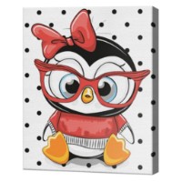 Tablou pe numere Art Gallery Premium Pinguin în ochelari 20x30cm (CX4835)