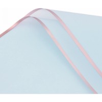 Hârtie coreană New World Bronze Edge 58x58cm 03 Light Blue 20pcs