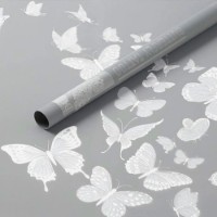 Hârtie coreană New World Butterflies 58x58cm 06 Grey 20pcs