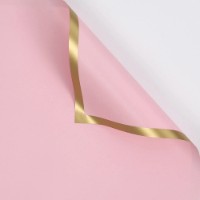 Hârtie coreană New World Golden Edge 58x58cm 167 Pink 20pcs