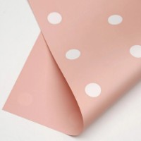 Hârtie coreană New World Large Dots 58x58cm 116 Pink 20pcs