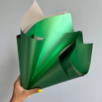 Hârtie coreană New World Metallic 58x58cm 08 Biting Green 20pcs