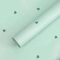 Hârtie coreană New World Small Hearts 58x58cm 095 Pastel Green 20pcs