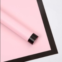 Hârtie coreană New World Thick Edging 58x58cm 164 Pink&Black 20pcs