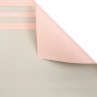 Hârtie coreană New World Three Stripes 58x58cm 115 Greige&Pink 20pcs