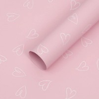 Hârtie coreană New World Сool Hearts 58x58cm 116 Pink Sherbet 20pcs