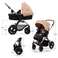 Carucior Kinderkraft Moov 2 3in1 Air Sand Beige (KSMOOV02BEG0000) imaginea #7 — magazin online Desire.md