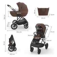 Carucior Kinderkraft Prime 3 2in1 Mocca (KSPRIM03BRW2000) imaginea #3 — magazin online Desire.md