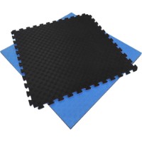 Mat sportiv Eva Puzzle 1х1m 2cm Black/Blue (14161)