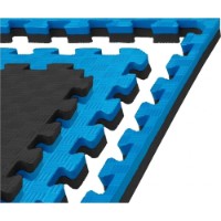 Mat sportiv Eva Puzzle 1х1m 2cm Black/Blue (14161) imaginea #6 — magazin online Desire.md