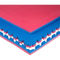 Mat sportiv Eva Puzzle 1х1m 2cm Blue/Red (7853) imaginea #6 — magazin online Desire.md